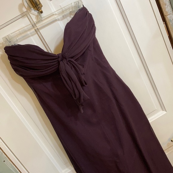 Dark Plum Formal Maxi Dress - Picture 8 of 9